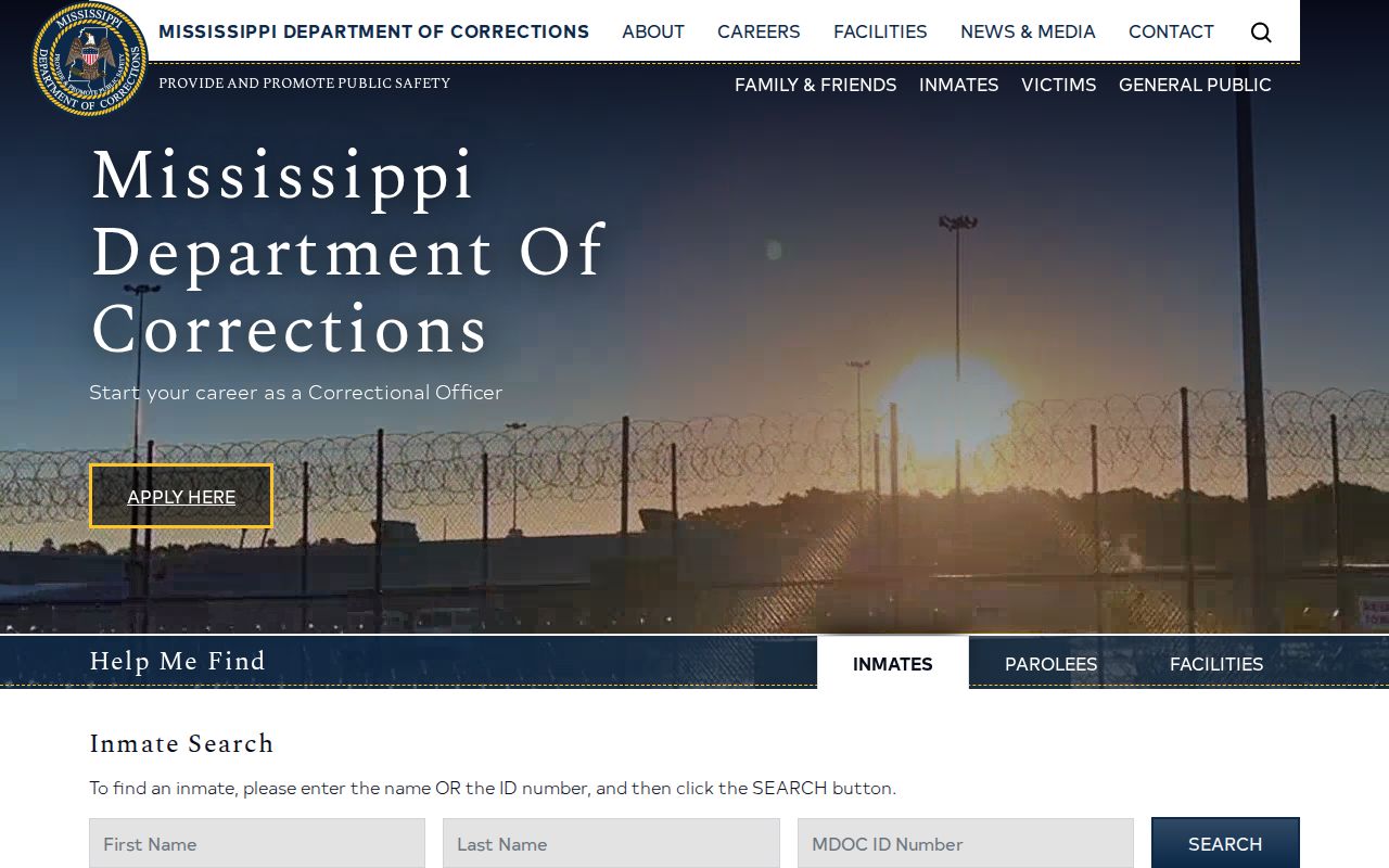 Mississippi Department of Corrections locator for Lowndes County state-custody records
